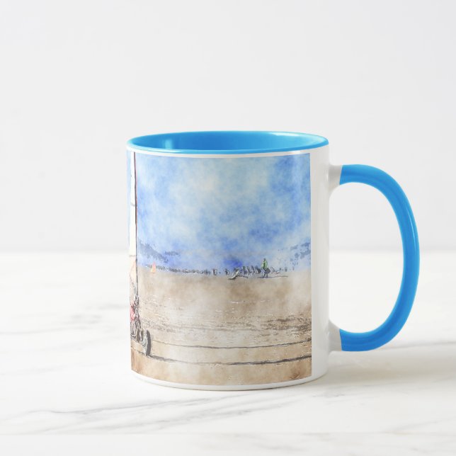 Blokart Racers on the Beach Mug (Right)