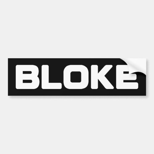 BLOKE BUMPER STICKER