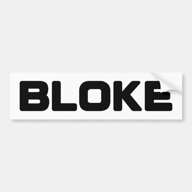 BLOKE BUMPER STICKER (Front)