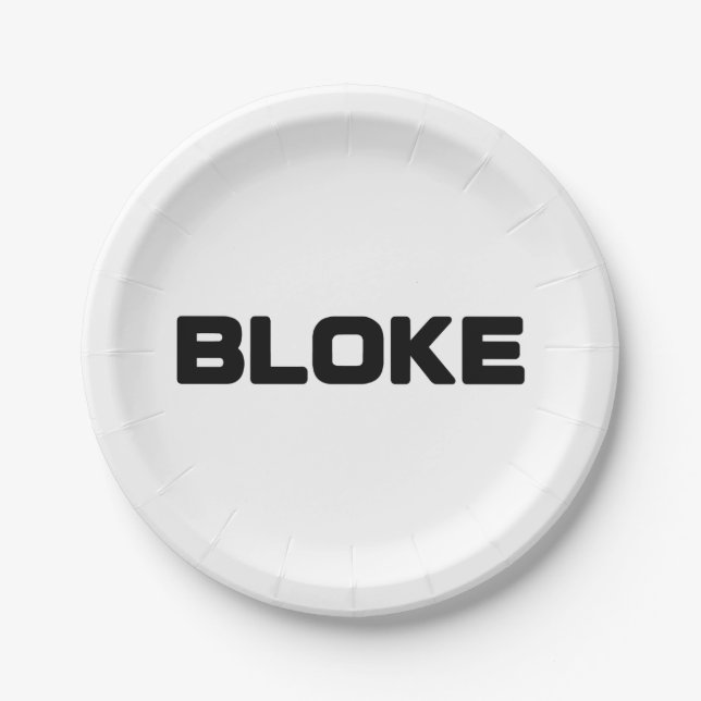 BLOKE PAPER PLATES (Front)