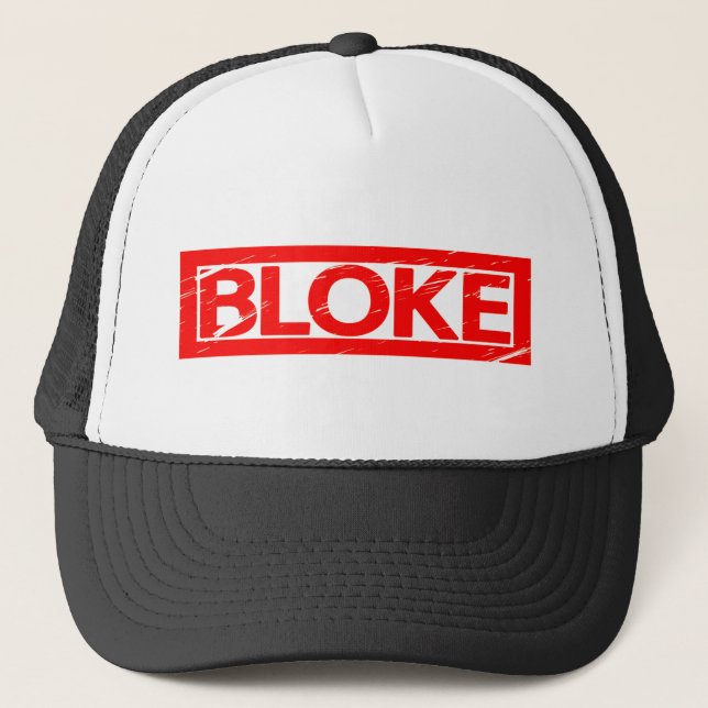 Bloke Stamp Trucker Hat (Front)