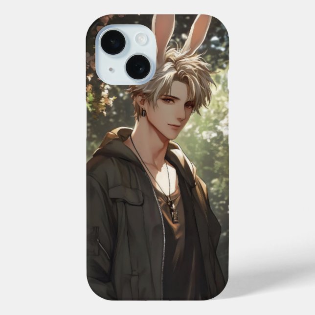 Blond Anime Bunny Boy Case-Mate iPhone Case (Back)