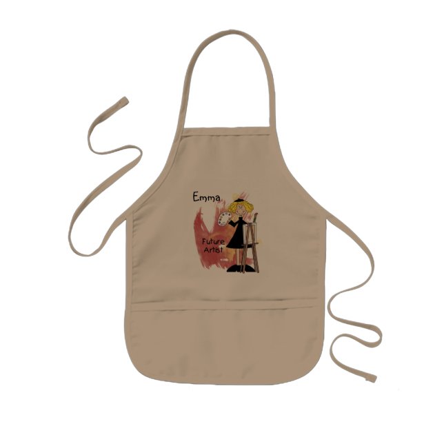 Blond Artist Child's Art Smock Kids' Apron (Front)