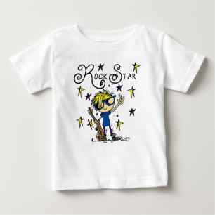 Blond Boy Rock Star Baby T-Shirt