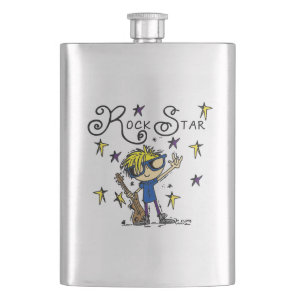 Blond Boy Rock Star Flask