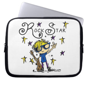 Blond Boy Rock Star Laptop Sleeve