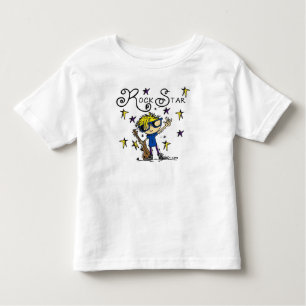 Blond Boy Rock Star Toddler T-shirt