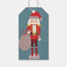 Blond Christmas Nutcracker Santa Teal