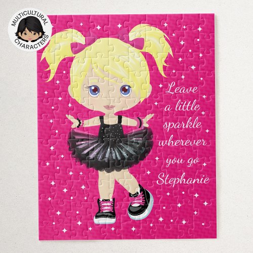 Blond Dancer Personalized Jigsaw Puzzle