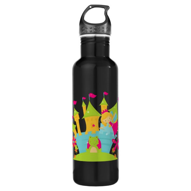 Blond Fairy Princess Stainless Steel Water Bottle (Front)