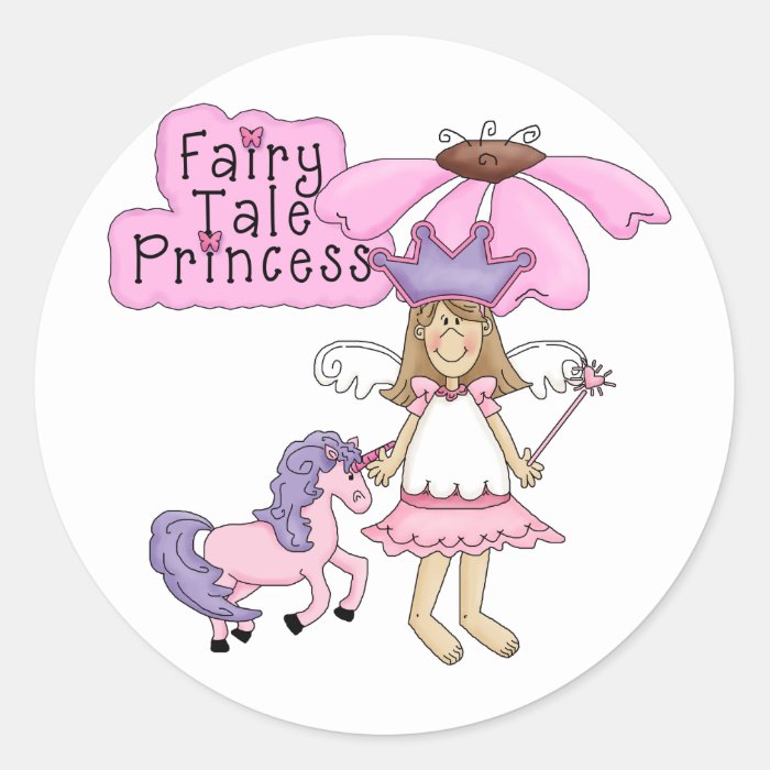 Blond Fairy Tale Princess Sticker