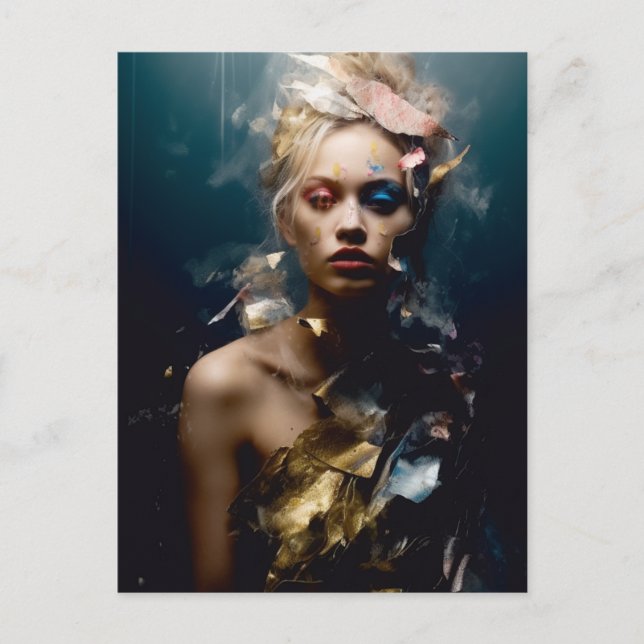 Blond Fashion Model Photography Postcard (Front)