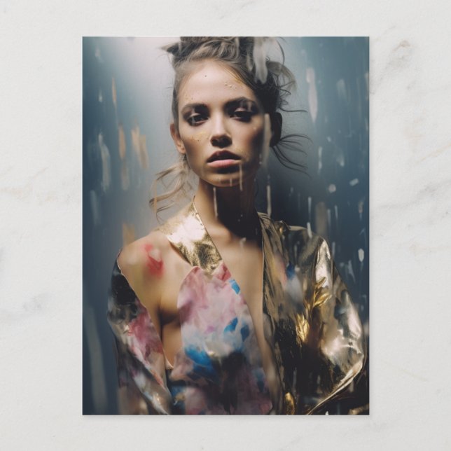 Blond Fashion Model Photography Postcard (Front)