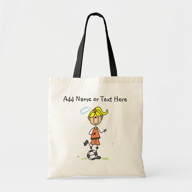 Blond Female Soccer Player  Bag (Front)