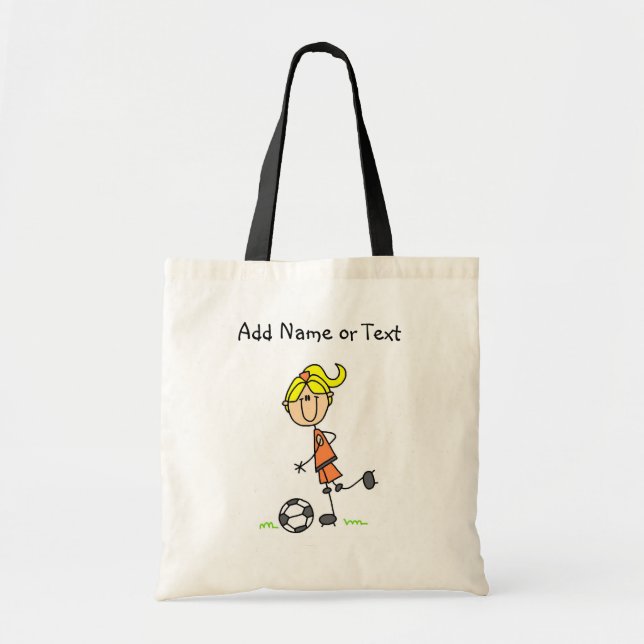 Blond Female Soccer Player  Bag (Front)