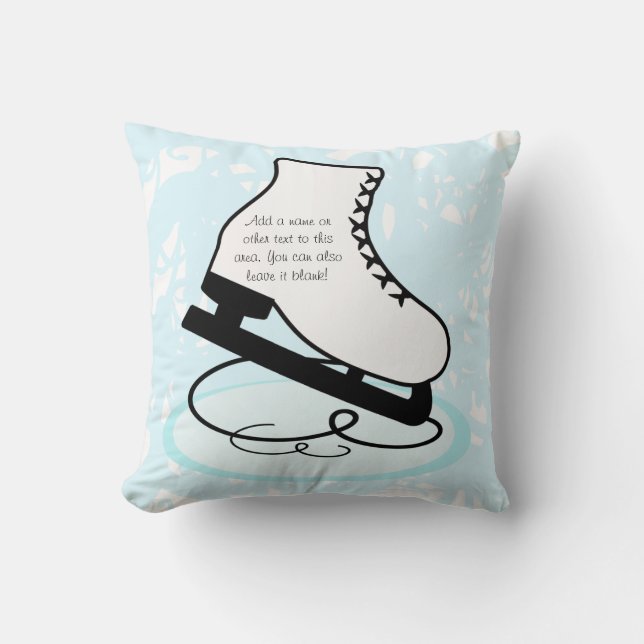Blond Figure Skater Pillow (Front)