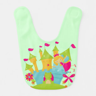 Blond Frog Princess Bib