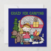 Blond Girl Crazy For Camping (Front)