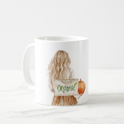 Blond Girl Farmer's Market Organic  Coffee Mug