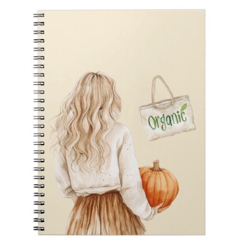 Blond Girl Farmer's Market Organic Notebook