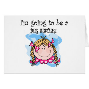 Blond Girl Future Big Sister Cards