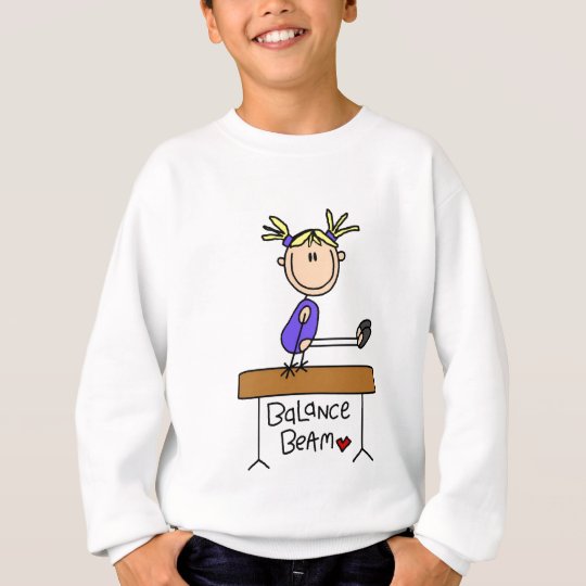 Blond Girl Gymnast on Beam Tshirts and Gifts