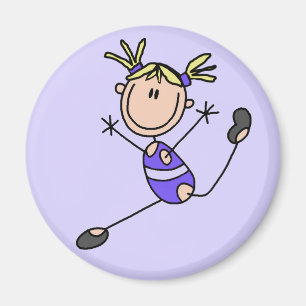 Blond Girl Gymnast Tshirts and Gifts Magnet