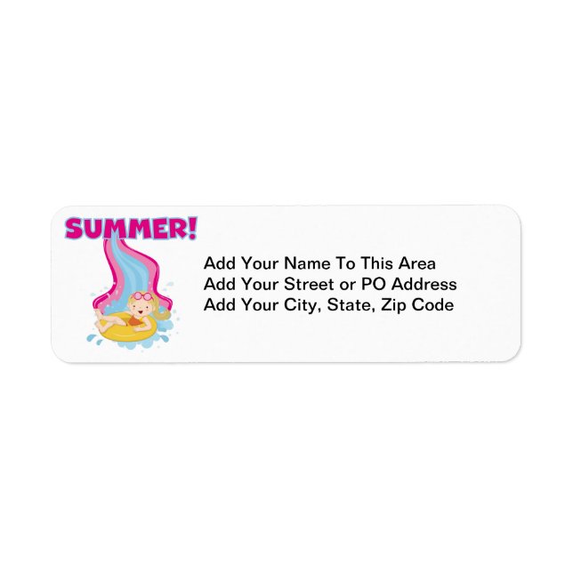 Blond Girl Summer Label (Front)