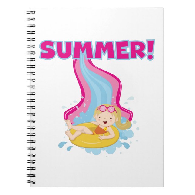 Blond Girl Summer Notebook (Front)