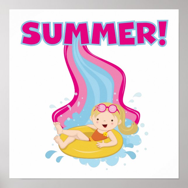 Blond Girl Summer Poster (Front)