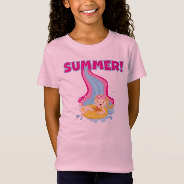Blond Girl Summer T-Shirt (Front)