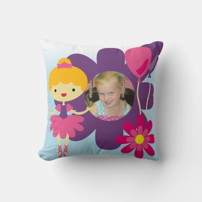 Blond Hair Ballerina Pillow (Front)