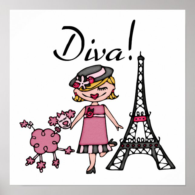 Blond Hair Diva Poster (Front)