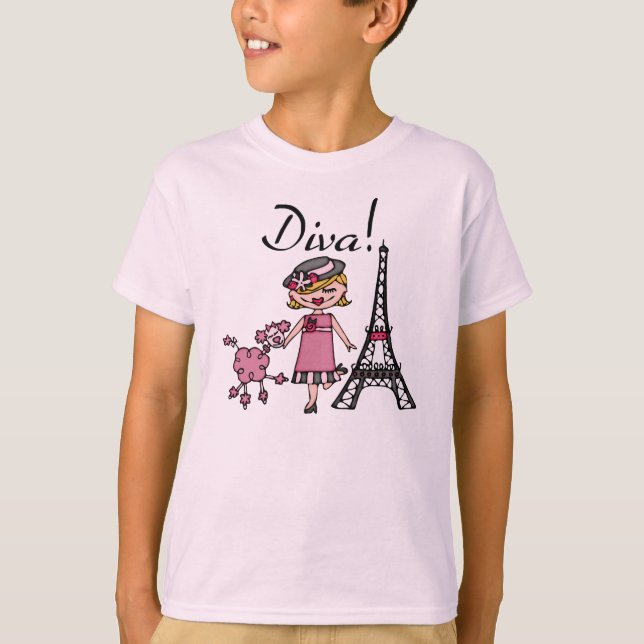 Blond Hair Diva T-Shirt (Front)