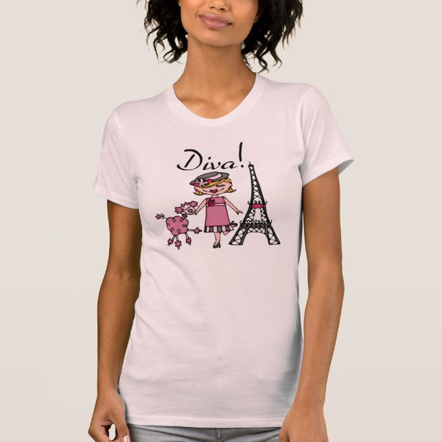 Blond Hair Diva T-Shirt (Front)