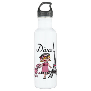 Blond Hair Diva Water Bottle
