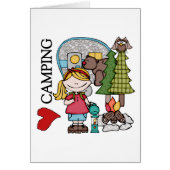 Blond Hair Girl I Love Camping (Front)