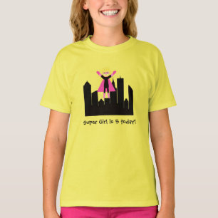 Blond Hair Girl Super Hero T-shirt