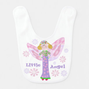 Blond Hair Little Angel Bib