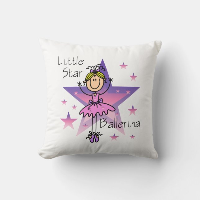 Blond Little Star Ballerina Pillow (Front)