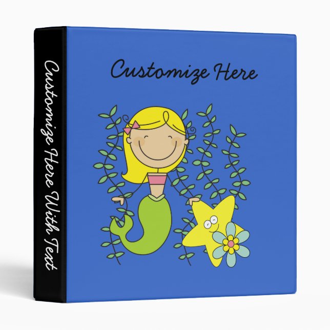 Blond Mermaid Binder (Front/Spine)