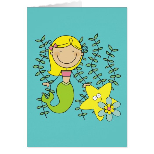 Blond Mermaid Cards (Front)