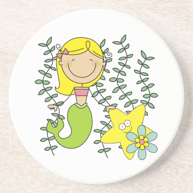 Blond Mermaid Coaster (Front)