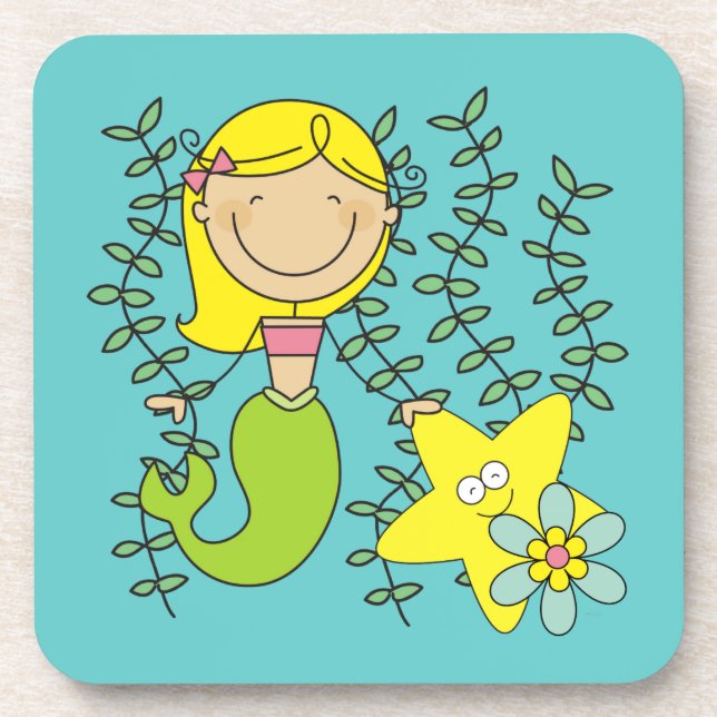 Blond Mermaid Coaster (Front)