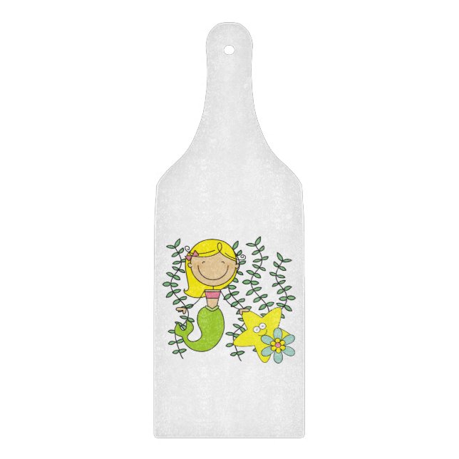 Blond Mermaid Cutting Board (Front)