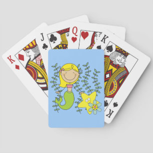 Blond Mermaid Poker Cards