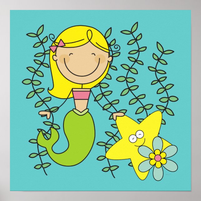 Blond Mermaid Poster (Front)