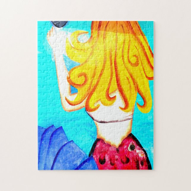 blond mermaid puzzle (Vertical)