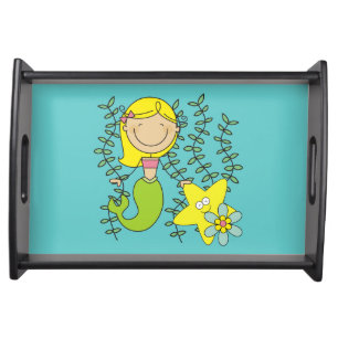 Blond Mermaid Serving Tray