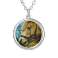 Blond Miniature Pony / Horse Blue Sky